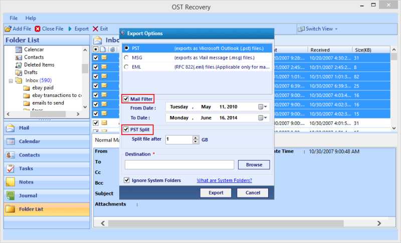 Illustration for article titled Convert OST to PST with Amazing
OST Recovery Tool
